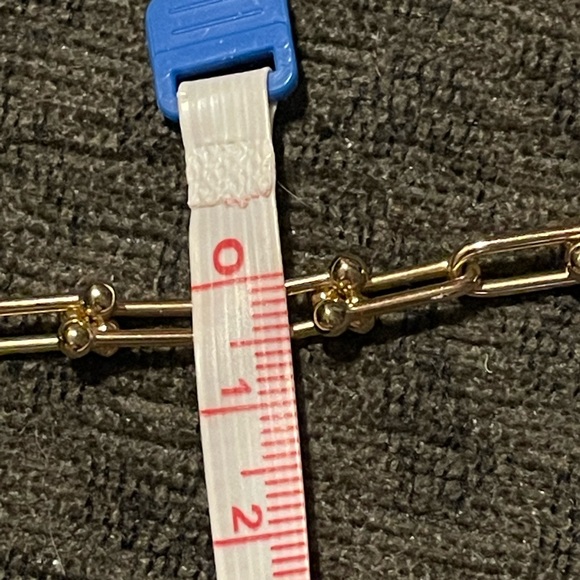 18K Solid gold (not filled) hardware necklace 16” 13.6 grams - Picture 4 of 4